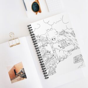 Cozmo in Tree Library Spiral Notebook | Ruled Journal